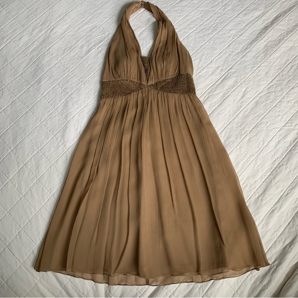 Maggy London Silk Halter Dress‎ Size 6 Petite NWT
